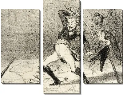 Император Николай работает в своем кабинете