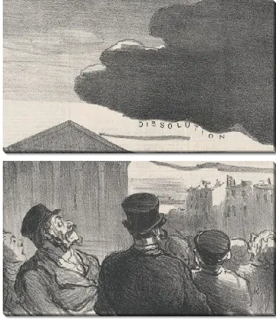 Картина Будет ли он лопнуть или нет? Из «Новостей дня», опубликованных в «Le Charivari», 12 марта 1870 г.