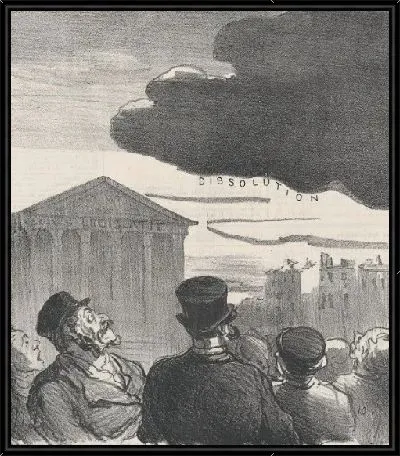 Будет ли он лопнуть или нет? Из «Новостей дня», опубликованных в «Le Charivari», 12 марта 1870 г.