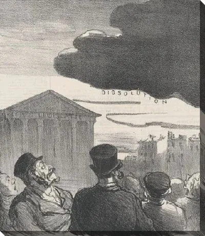 Будет ли он лопнуть или нет? Из «Новостей дня», опубликованных в «Le Charivari», 12 марта 1870 г.