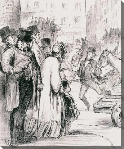 Картина Le Nouveau Paris: Как спешат люди, которые спешат на расширение линий связи (Новый Париж)