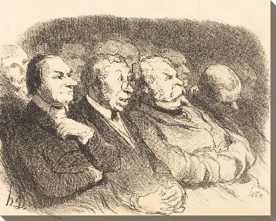 Картина Взгляды зрителей на Porte St. Martin ...