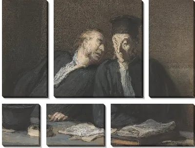 Картина Два адвоката беседуют