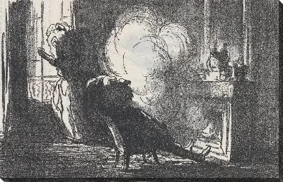 Картина Просто посмотрите на это, мой друг, как камин курит ... из "Парижа зимой", опубликованного в журнале Le Petit Journal for Rire, 18 февраля 1865 г.