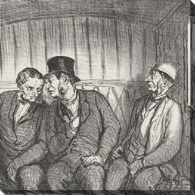 Картина Похоже, они планируют заговор ... из «На поезде», опубликованного в «Чаривари» 20 августа 1864 года.