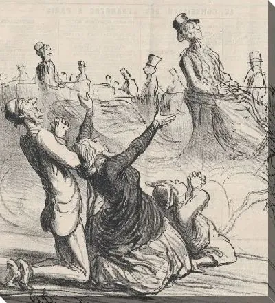 Картина Ямщик, за руку нашей дочери! ..., из «Новостей дня», опубликованных в «Чаривари», 6 июня 1867 г.