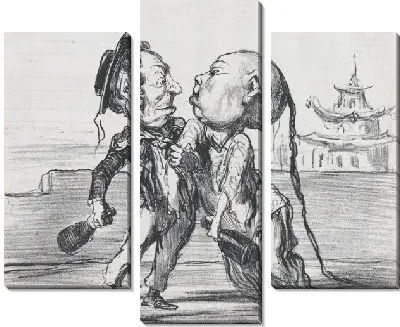 Картина Эх! хорошо ..... товарищ ..... из Китая, опубликовано в "Le Charivari", 17 декабря 1858 г.