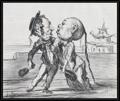 Картина Эх! хорошо ..... товарищ ..... из Китая, опубликовано в "Le Charivari", 17 декабря 1858 г.