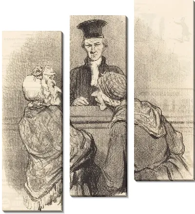 Картина Соседи перед мировым судьей