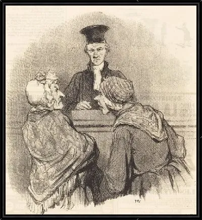 Картина Соседи перед мировым судьей