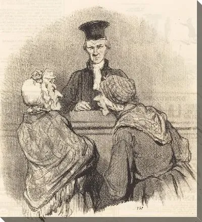 Картина Соседи перед мировым судьей