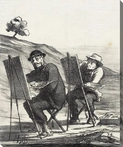 Картина  Пейзаж. Первые копии природы ...