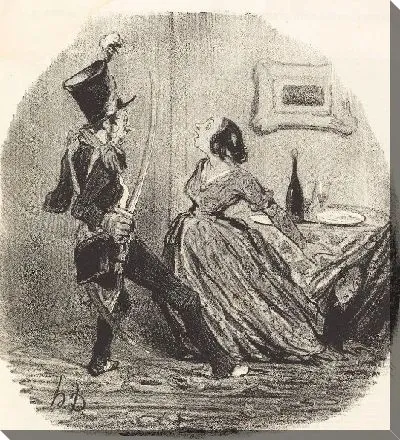 Картина Несчастная! Так ты хочешь убить отца своих детей?