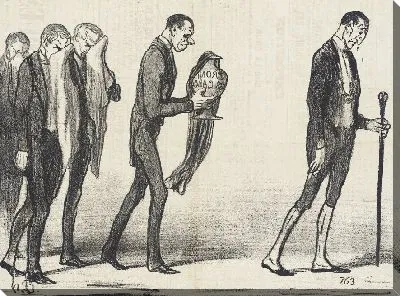 Картина Мальчики в черных плащах