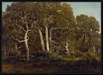 Картина Большие дубы старого бас-Брео