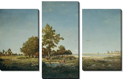 Картина Пейзаж с группой деревьев