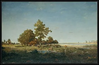 Картина Пейзаж с группой деревьев