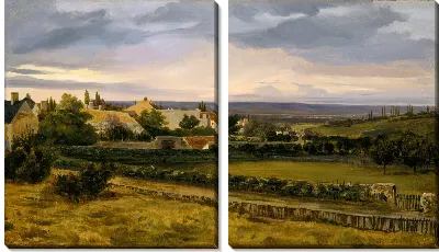 Картина Деревня в долине