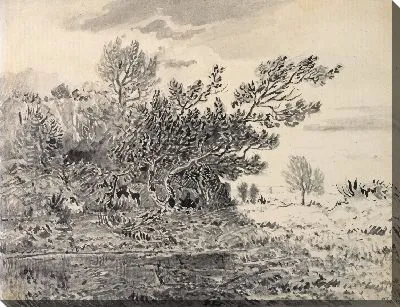 Картина Пейзаж с прудом