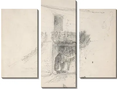 Две женщины разговаривают в дверном проеме