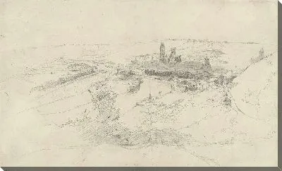 Картина Руан среди холмов вдоль Сены