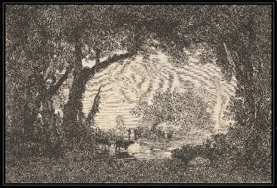 Картина Салон 1850-51; пейзаж, М.