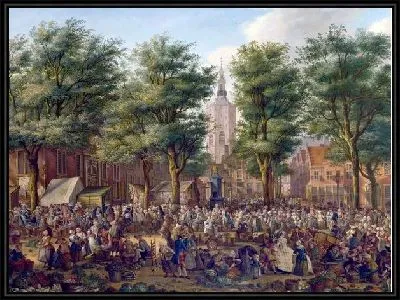 Картина Большой рынок в Гааге (The Grote Markt at The Hague)