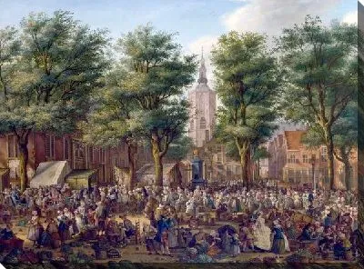 Картина Большой рынок в Гааге (The Grote Markt at The Hague)