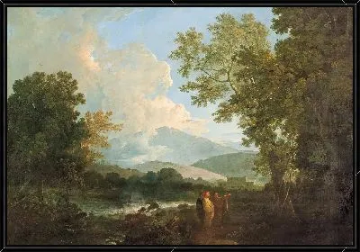 Цицерон со своим другом Аттикусом и братом Квинтусом на своей вилле в Арпинуме