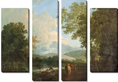 Цицерон со своим другом Аттикусом и братом Квинтусом на своей вилле в Арпинуме