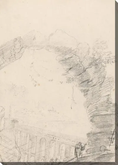 Картина Понте Делле Торри, видимый сквозь арку