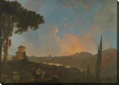 Картина Вид на Тибр и Рим вдалеке