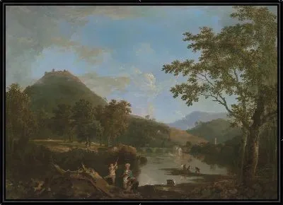 Картина Динас Бран из Лланголлена