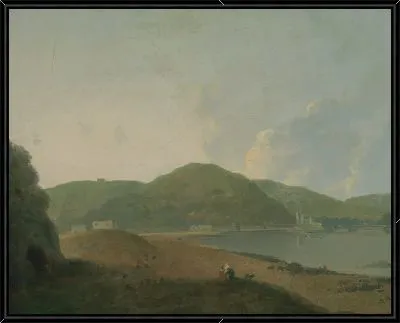 Картина Озеро Агнано с Гротта дель Кане