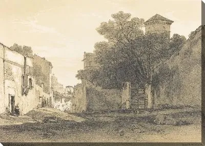 Картина Виа Порта Пинчиана, Рим