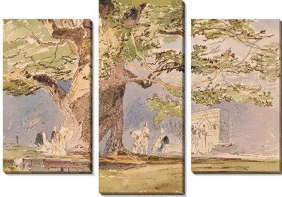 Картина В дороге, в двух часах от Тепелены, 19 апреля 1857 г.