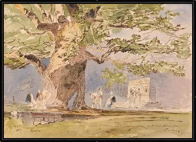 Картина В дороге, в двух часах от Тепелены, 19 апреля 1857 г.