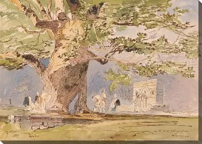 Картина В дороге, в двух часах от Тепелены, 19 апреля 1857 г.