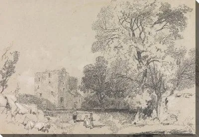 Картина Разрушенный дом-башня