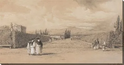 Картина Сады Виллы Альбани