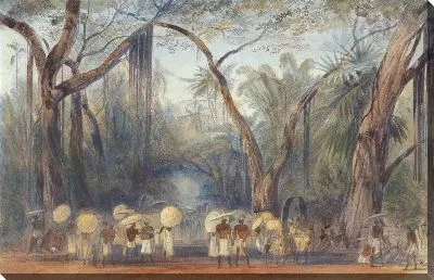 Картина Кули на дороге возле Каликута, Малабар