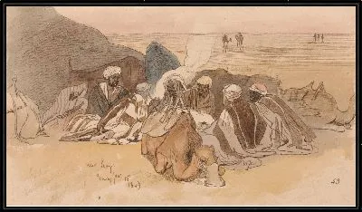 Картина Около Суэца, вечер 15 января 1849 г. (43)