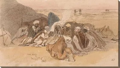 Картина Около Суэца, вечер 15 января 1849 г. (43)