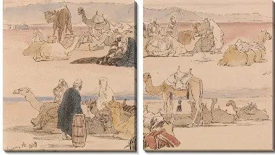 Картина Около Суэца, 13:00, 16 января 1849 г. (48)