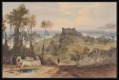 Картина Браччано (Виды Рима и его окрестностей, пластина 2)