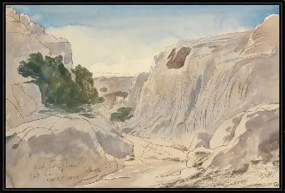 Картина Скалистая долина Моста, Мальта, 14:15 (3 апреля 1866 г.)