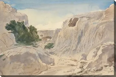 Картина Скалистая долина Моста, Мальта, 14:15 (3 апреля 1866 г.)