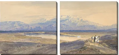 Картина Гора Олимп от Ларисы, Фессалия, Греция