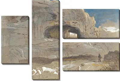 Картина Скалистая долина Моста, Мальта, 13:30 (3 апреля 1866 г.)