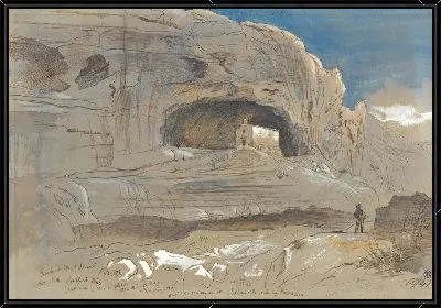 Картина Скалистая долина Моста, Мальта, 13:30 (3 апреля 1866 г.)